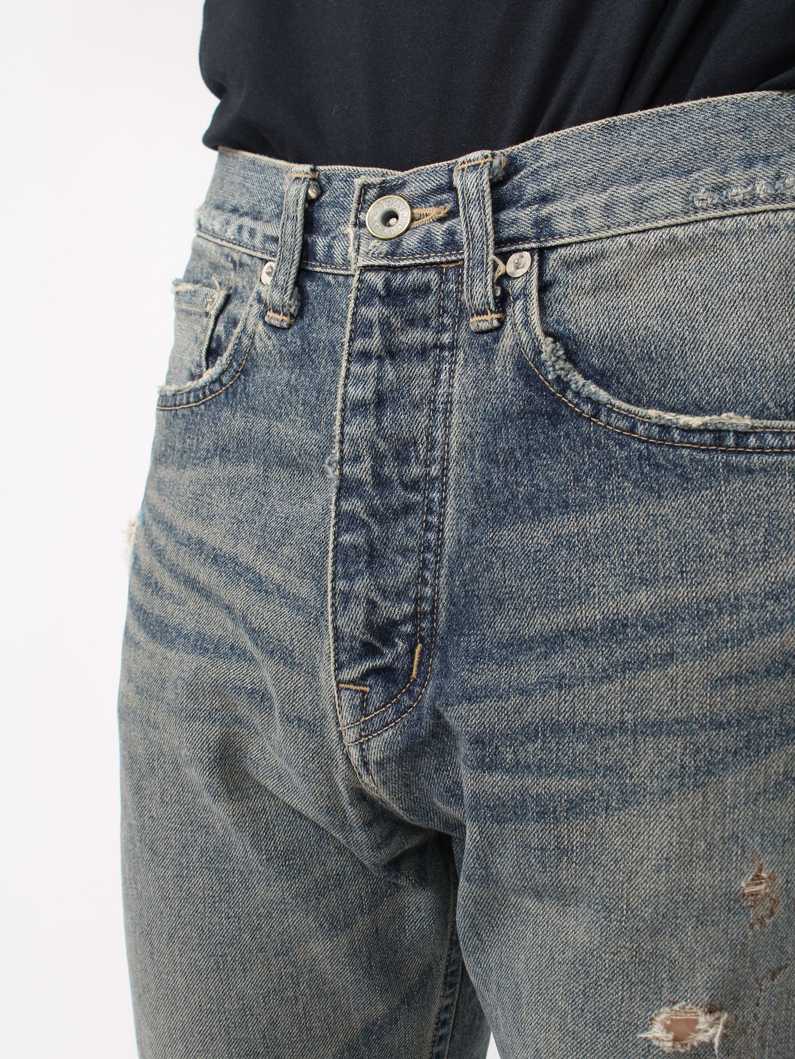 DAIRIKU - 【24SS】ダメージ フレア デニム パンツ / DAIRIKU - 【24SS】ダメージ フレア デニム パンツ /