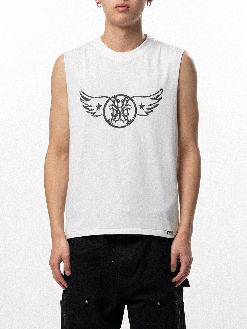 【26SS】"エアロ-カミヤ" スリーブレス Tシャツ ノースリーブ カットソー / "AERO-KMY" SLEVELESS T-SHIRT / ホワイト