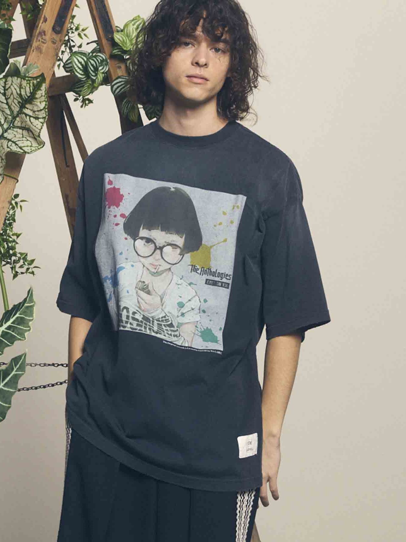 MAISON SPECIAL ホワイト フリル Tシャツ 13oz High Density Heavy-Weight Cotton Prime-Over Crew Neck T