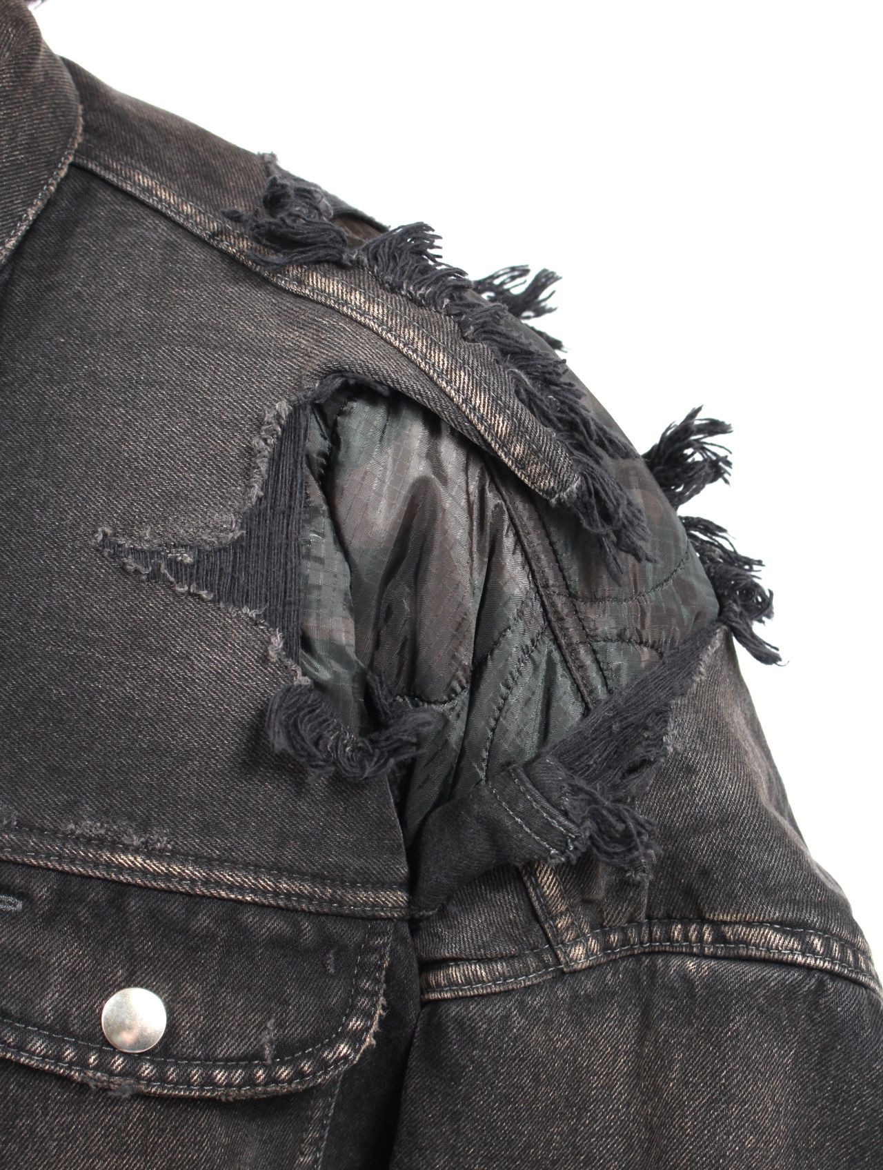 メゾンミハラヤスヒロ 24AW ダブルレイヤードデニムジャケット Maison MIHARA YASUHIRO - 【25AW】 ダブル レイヤード デニム