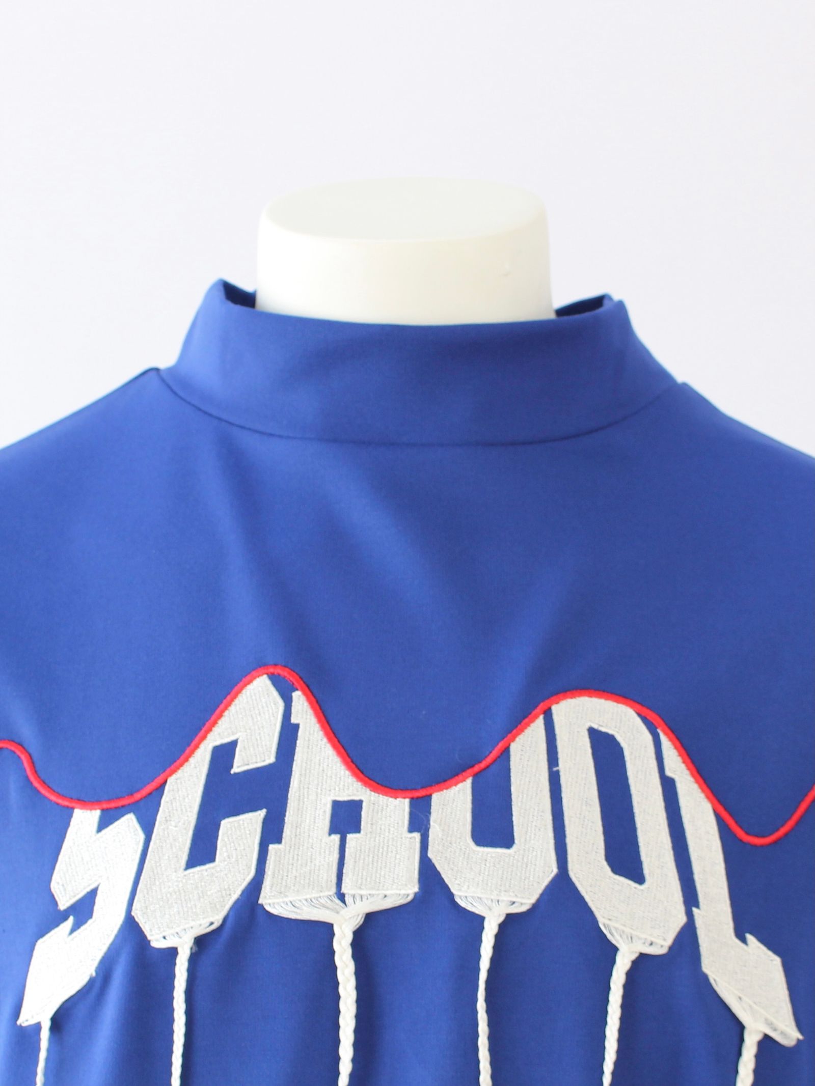 スクール フリンジ Tシャツ / SCHOOL BRAID TEE / ブルー