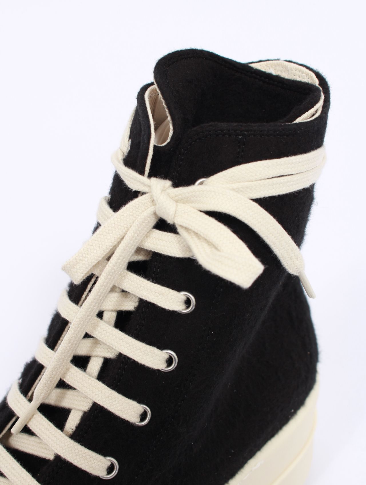 【25AW】ダブルバンパー ハイカット スニーカー / DOUBLE BUMPER SNEAKS / ブラック × ホワイト