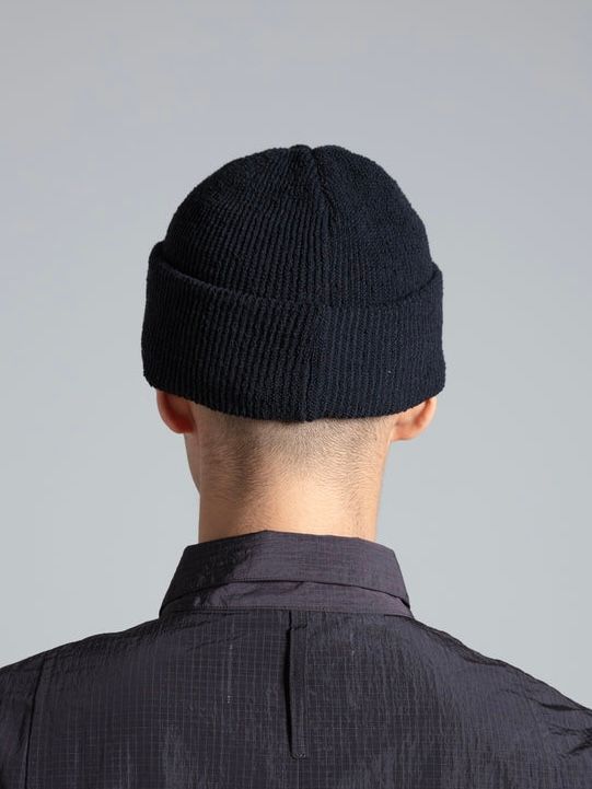 【25SS】ショートカフ ビーニー / SHORT CUFF BEANIE / ブラック