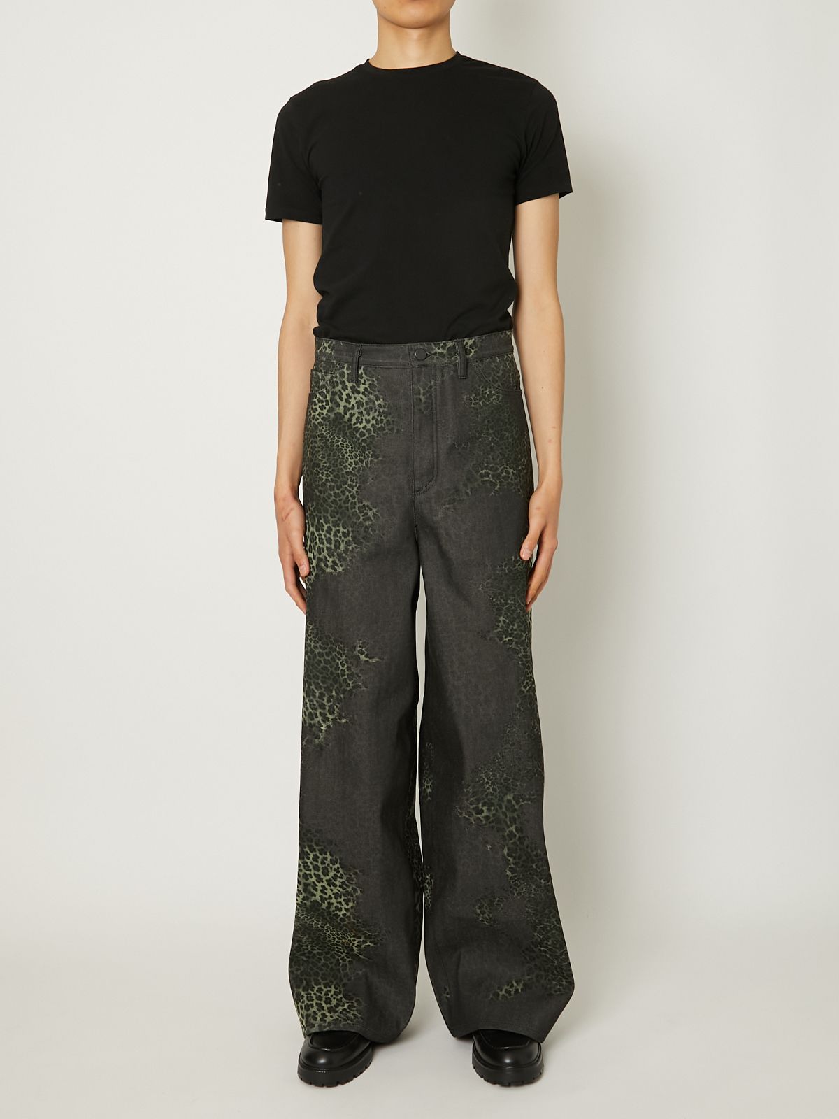 【25AW】ワイド 5ポケット デニム パンツ / WIDE 5-POCKET PANTS / レオパード