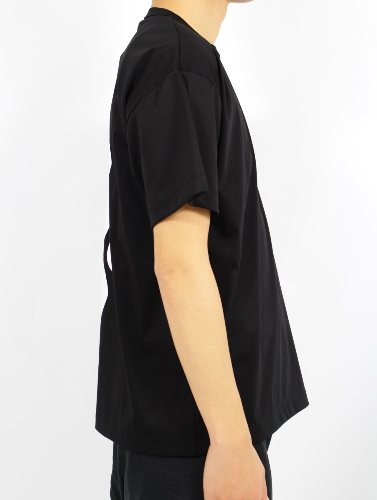 【25SS】パターン B パッチワーク ティー A 半袖 カットソー / PATTERN B-PATCHWORK TEE A / ブラック×ホワイト