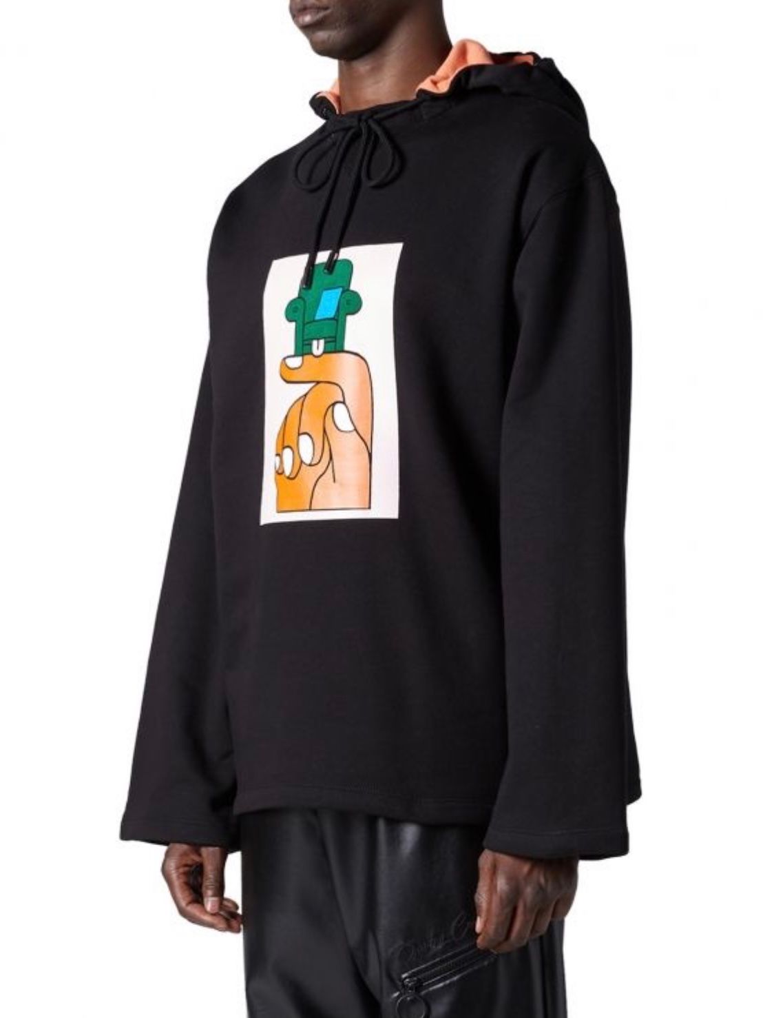 ハンドチェアー フーディ / HAND CHAIR REG. HOODIE / ブラック×ピンク
