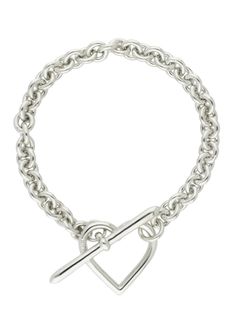 【25AW】ハート ブレスレット / HEART BRACELET (SMALL LINK) / シルバー