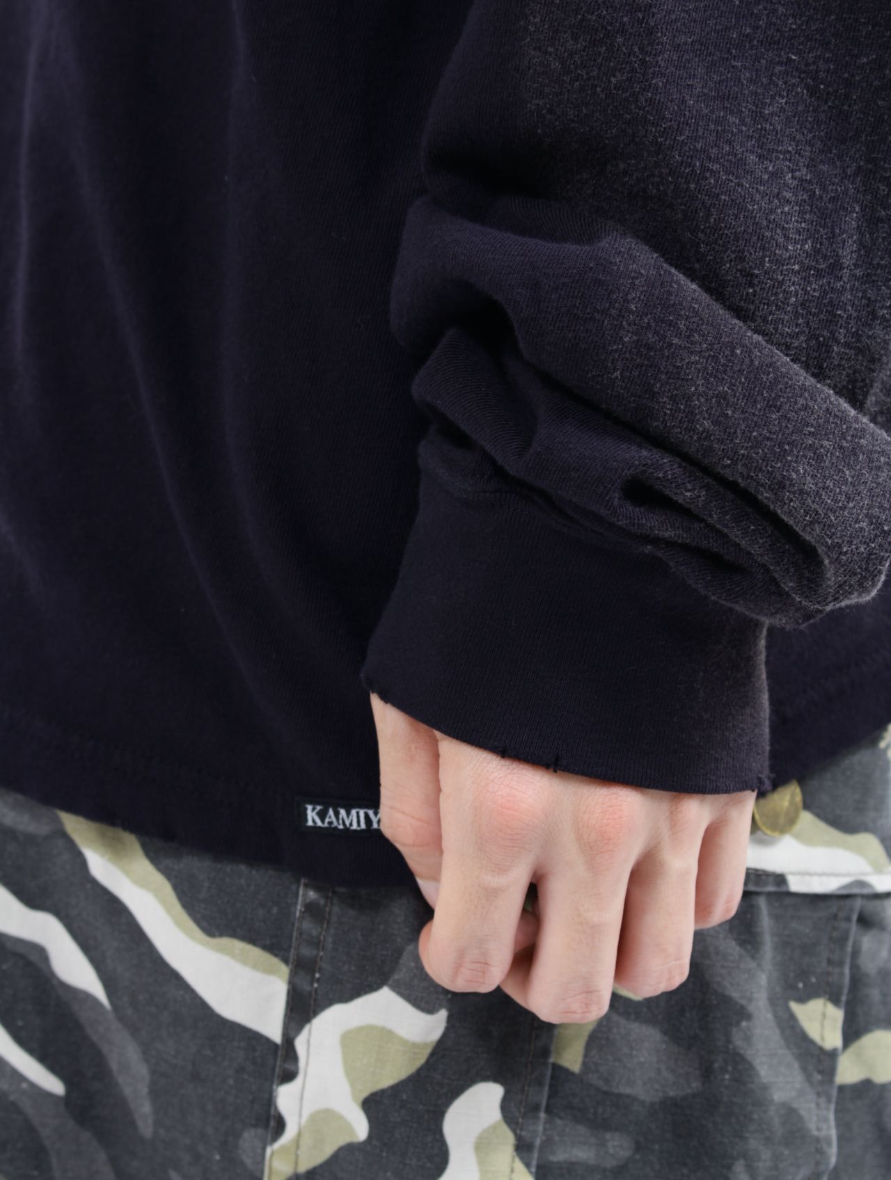 専用 KAMIYA カミヤ フリーダムディストレスド ロングスリーブTシャツ 専用 KAMIYA カミヤ フリーダムディストレスド ロングスリーブT