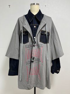 KIDILL - 【23AW】プリント Tシャツ レイヤード オン デニムジャケット 