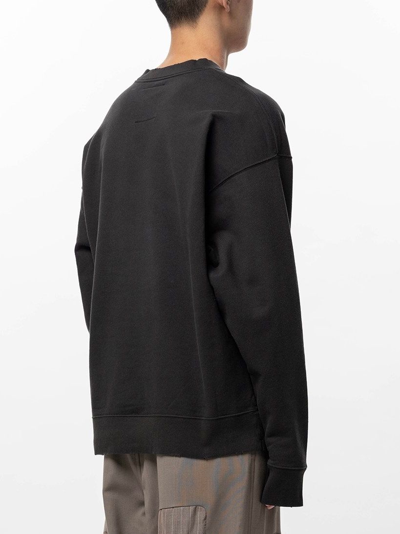【26SS】ドント タグ ミー プリント スウェットシャツ 長袖カットソー / DON'T TAG ME PRINTED PULLOVER / ブラック