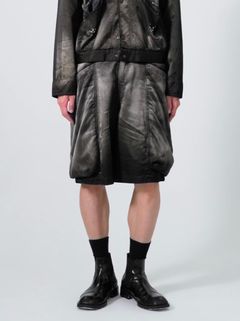 【26SS】ラスティ― サテン ガーデン ショート パンツ / RUSTY SATIN GARDEN SHORT PANTS .15 / ブラック