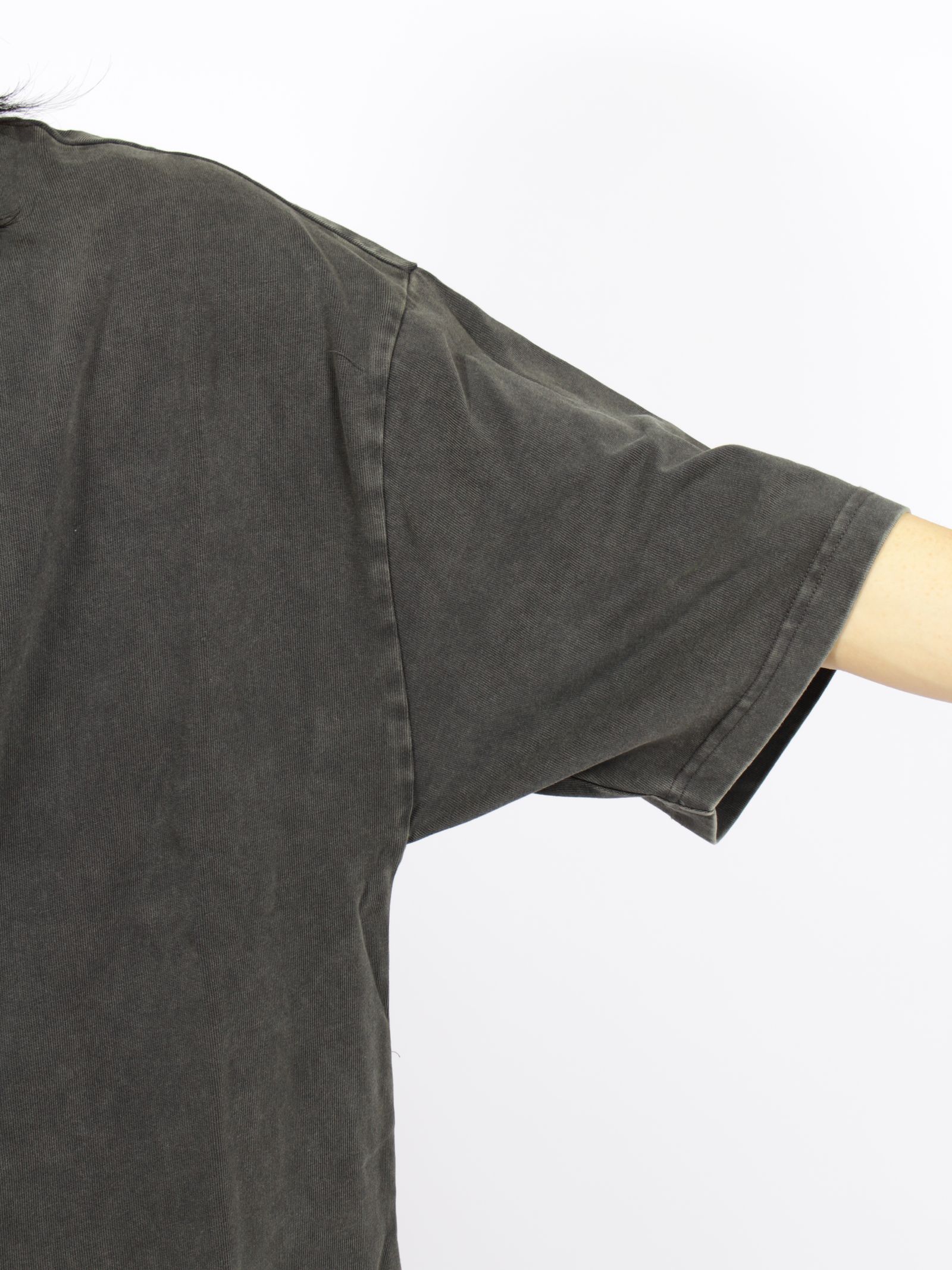 ヘビー ボクシー ティー / HEAVY BOXY TEE / WASHED BLACK