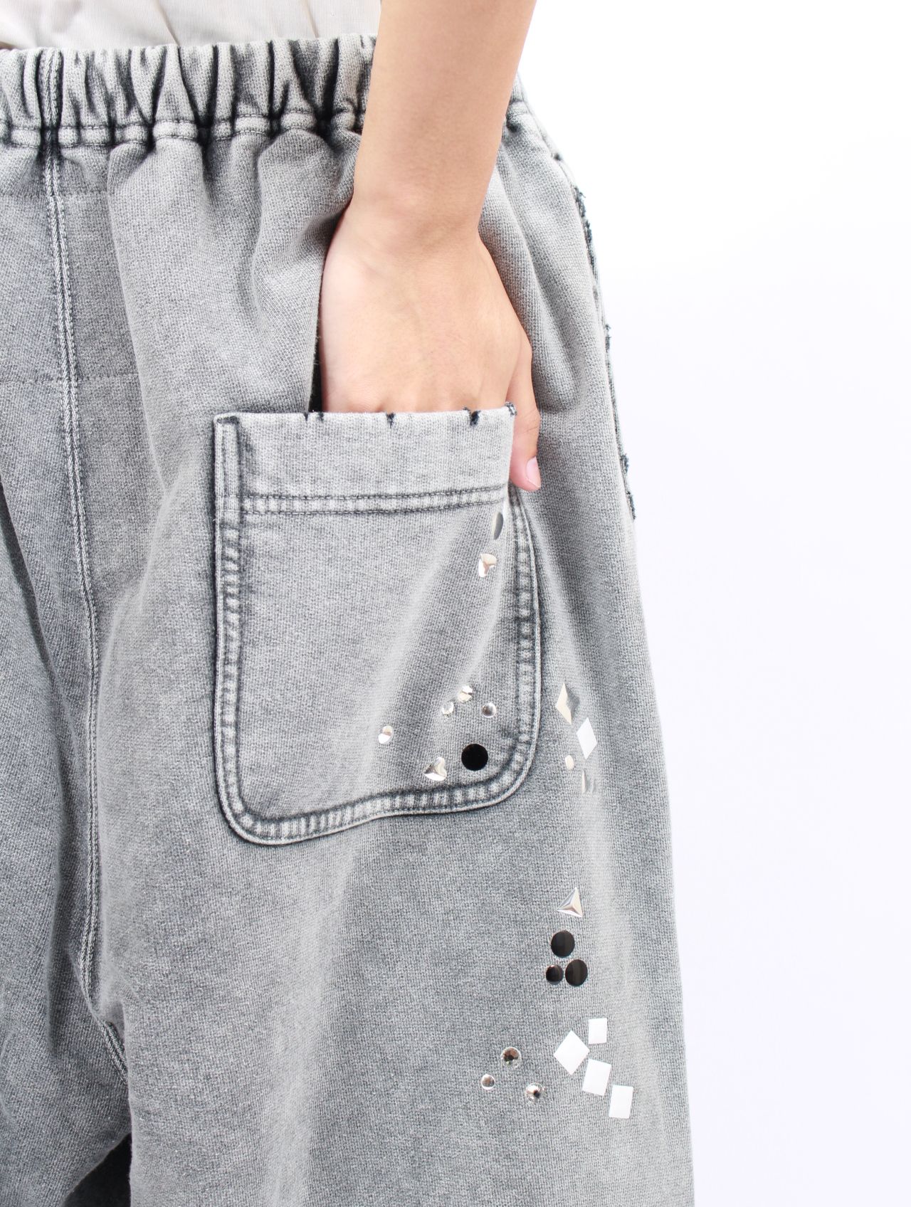 【25AW】エンブリッシュ ブリーチ パンツ / EMBELLISH BLEACH PT / グレー