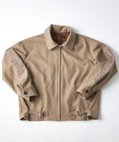 【神木隆之介さん着用】刺繍 ドリズラー ジャケット / DRIZZLER JKT "w" / ベージュ