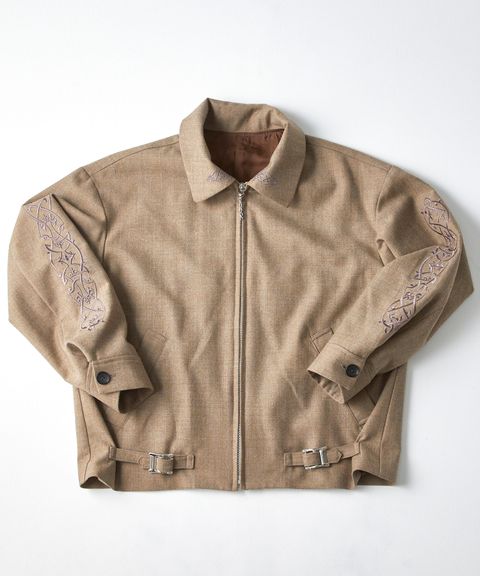 【神木隆之介さん着用】刺繍 ドリズラー ジャケット / DRIZZLER JKT "w" / ベージュ