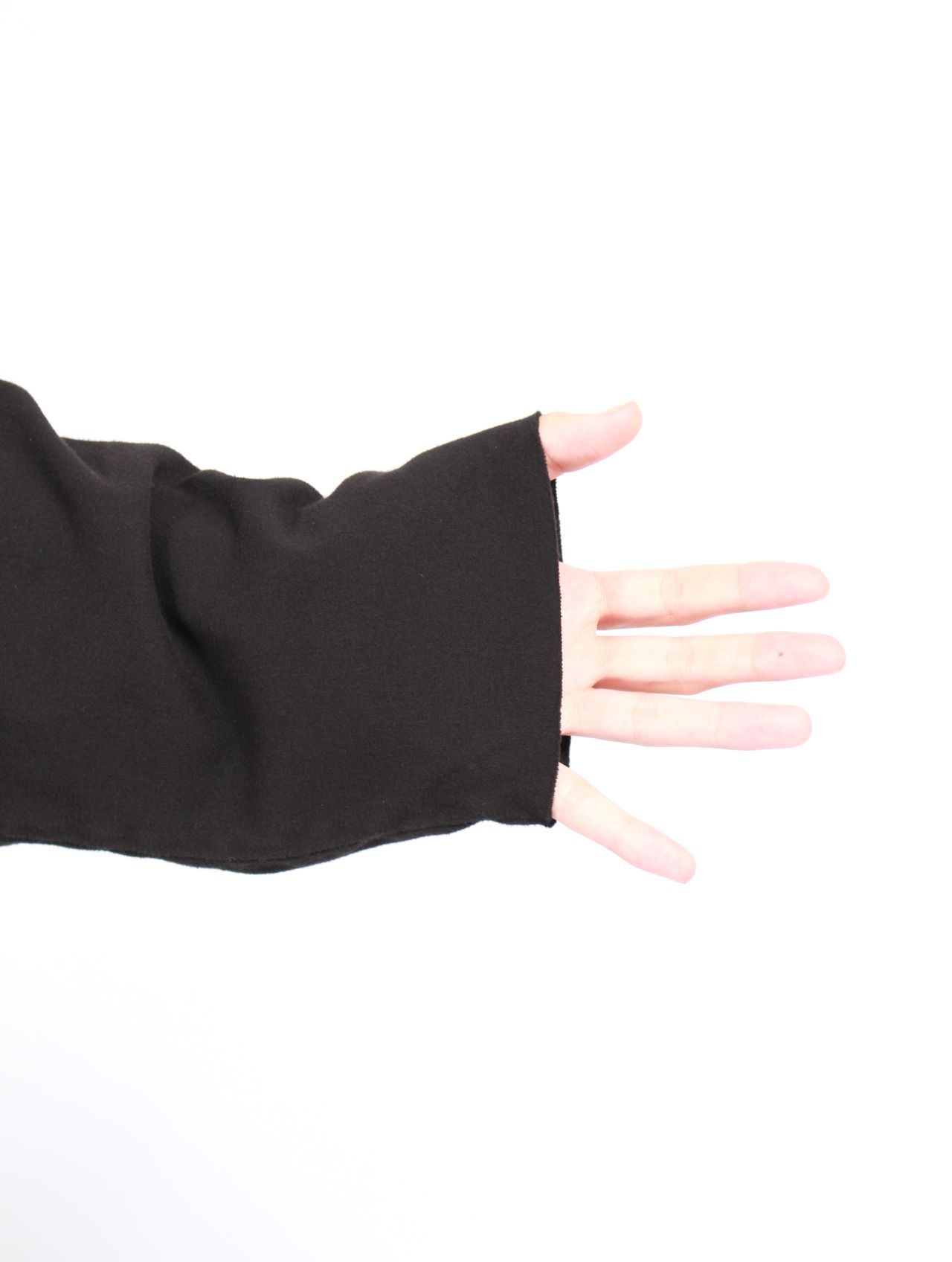 【25AW】ジャンボ タバード ハイネック 長袖 カットソー ロンT / JUMBO TABARD / ブラック