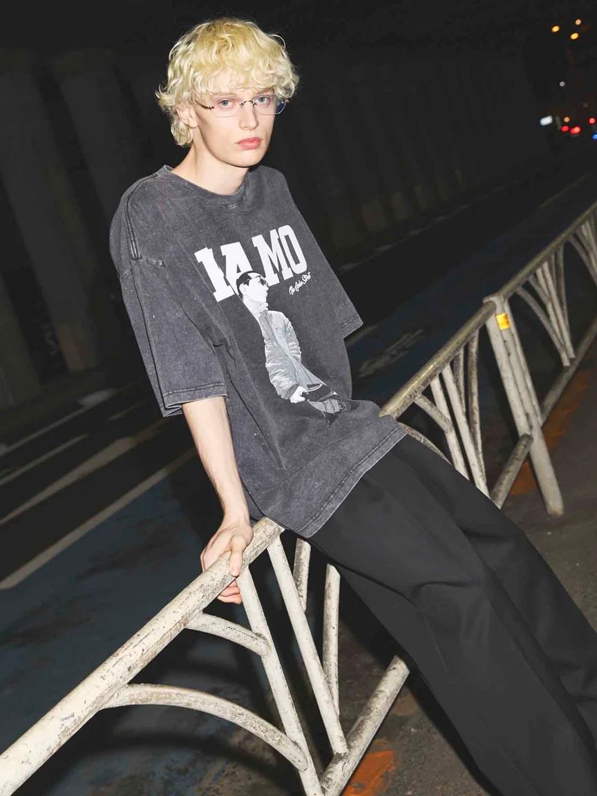 外道 ストリート 'カモ' Tシャツ / GEDOU STREET 'KAMO' T-SHIRT / ブラック
