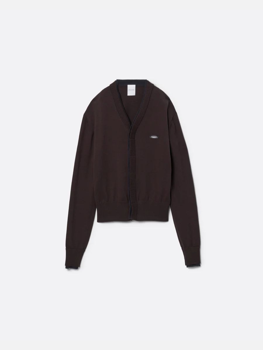 【26AW】コンパクト ライナー カーディガン / COMPACT LINER CARDIGAN .16 / ブラウン