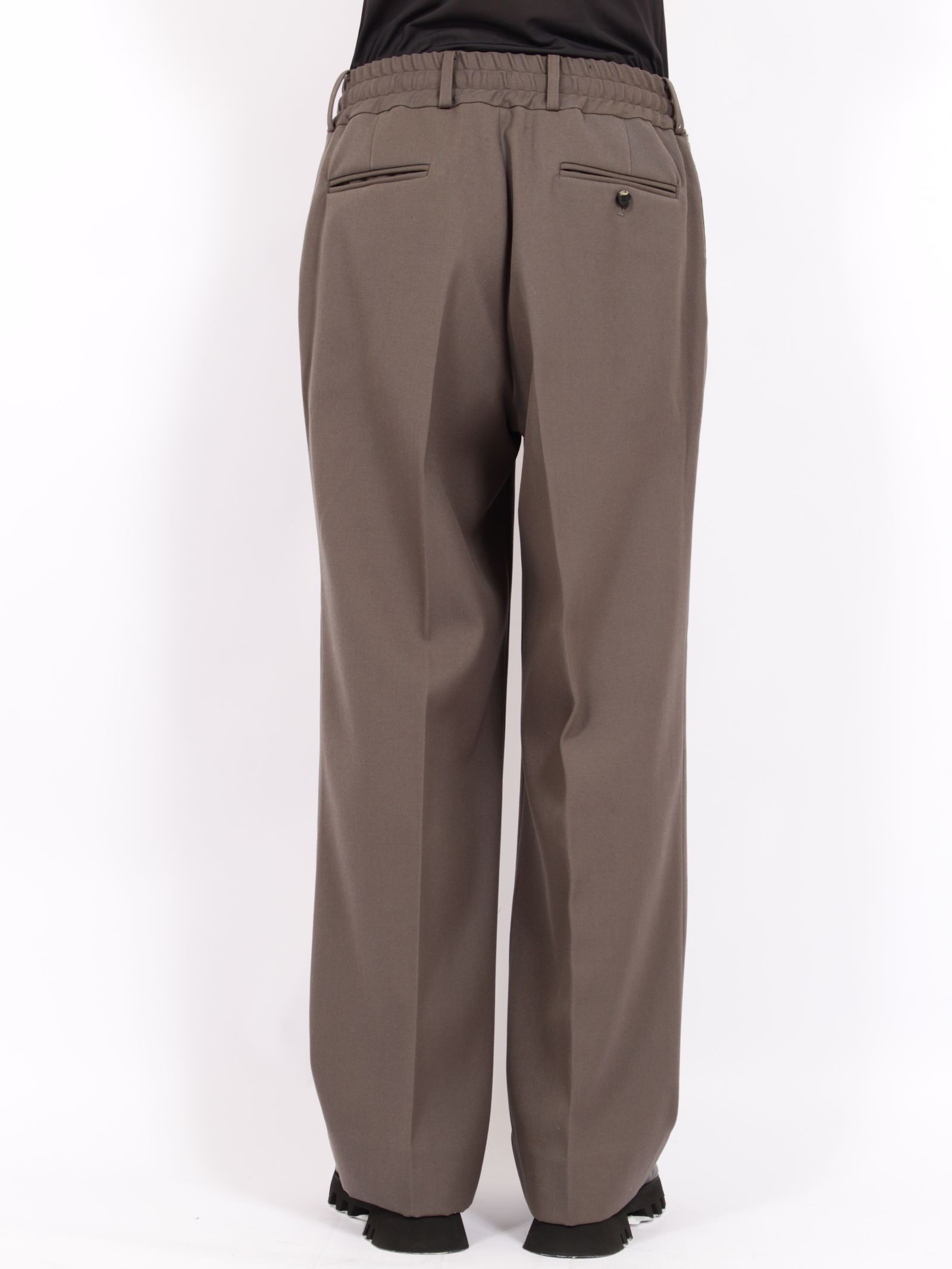 【26AW】ヘビー ウール ストレート イージー パンツ / HEAVY WOOL STRAIGHT EASY PANTS .16 / GUNMETAL(グレー)