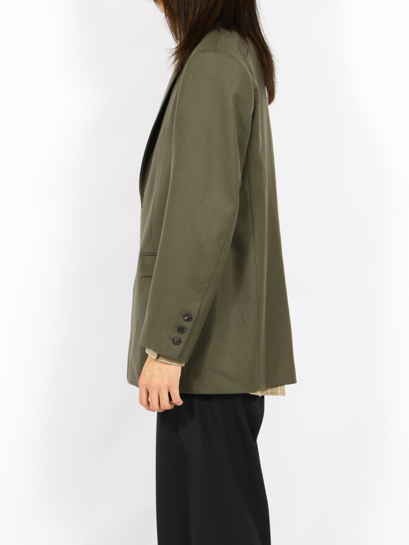 【26AW】 ウール テーラード ジャケット / WOOL TAILORED JACKET / グリーン