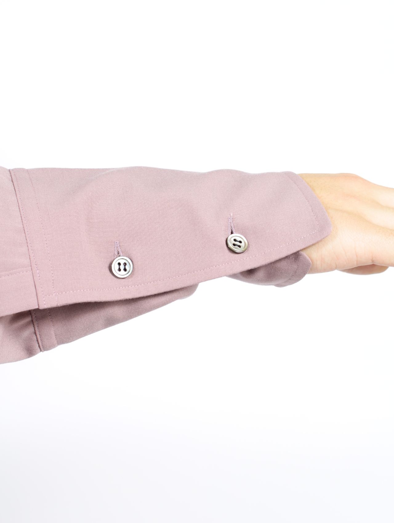 【24AW】スリット バンド カラー シャツ / SLIT BAND COLLAR SHIRT / アズキ