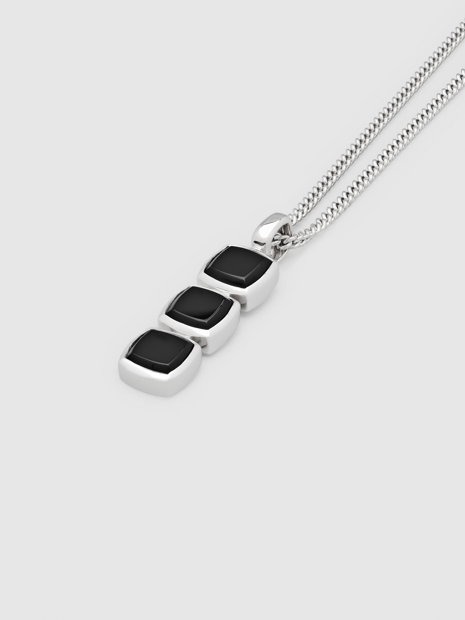 ミニクッション オニキスペンダント ネックレス / MINI CUSHION PENDANT ONYX / ブラック - FREE - ブラック