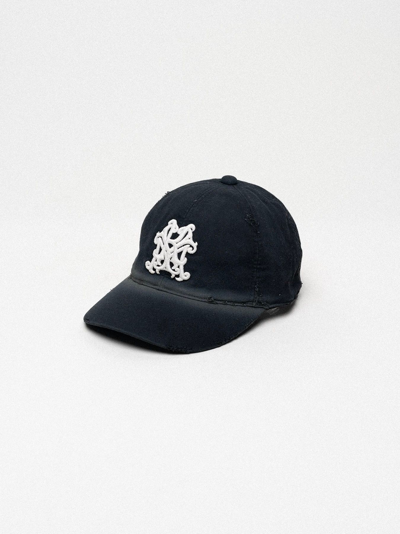 ディストレスド "カミヤ" キャップ / DISTRESSED "KMY" CAP / ブラック