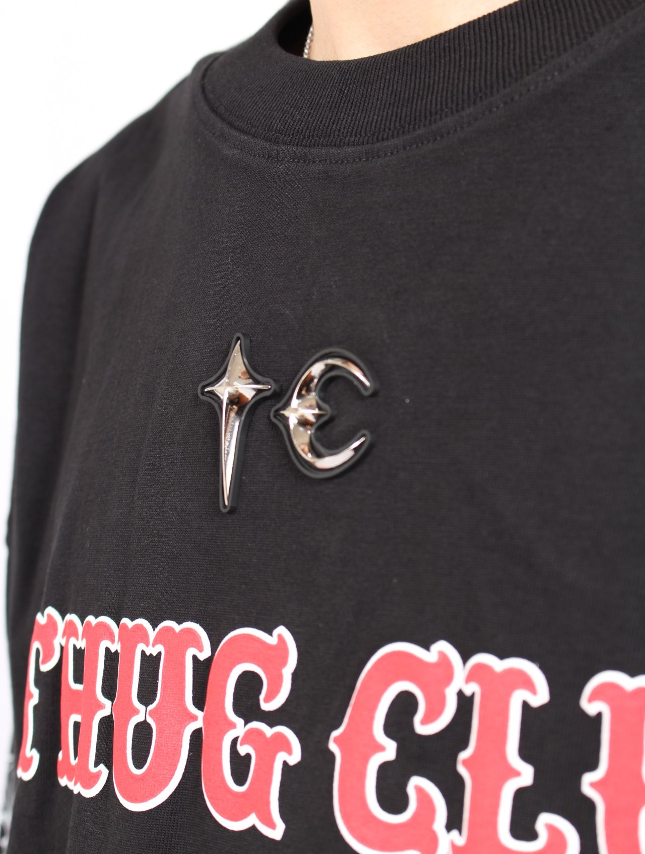 【25AW】TC パターン ロングスリーブ Tシャツ 長袖 カットソー / TC PATTERN LONG-SLEEVE / ブラック