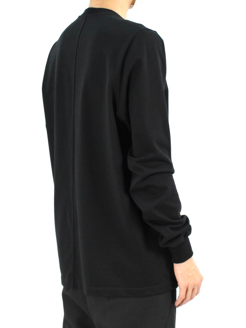 【25AW】リブ クルーネック 長袖スウェット シャツ / SHORT CREWNECK LS / ブラック