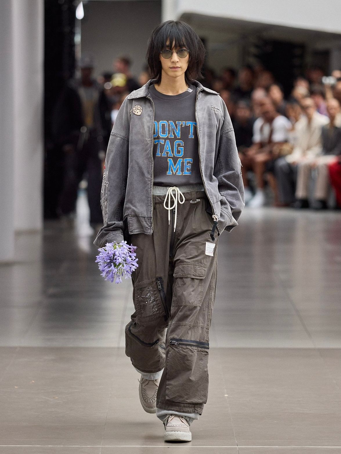 【26SS】ドント タグ ミー プリント スウェットシャツ 長袖カットソー / DON'T TAG ME PRINTED PULLOVER / ブラック