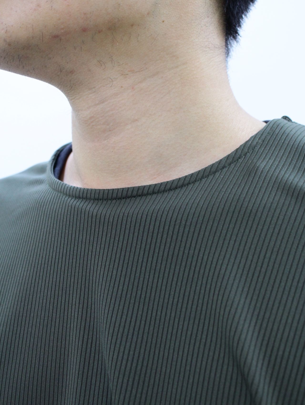 【25SS】アクア リブ マッシブ トップス / AQUA RIB MASSIVE TS / SUMI(カーキ)