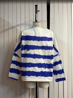 【26AW】ピクチャレスク バスク ペインティング Tシャツ / PICTURESQUE BASQUE PAINTING(ROOM GARDENER) / ホワイト×ブルー