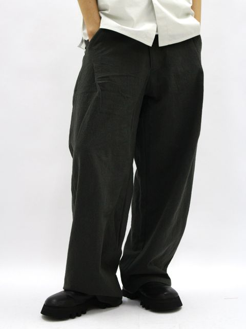 【26SS】ウェーブ テープド パンツ / WEAVE TAPED PANTS / グレー