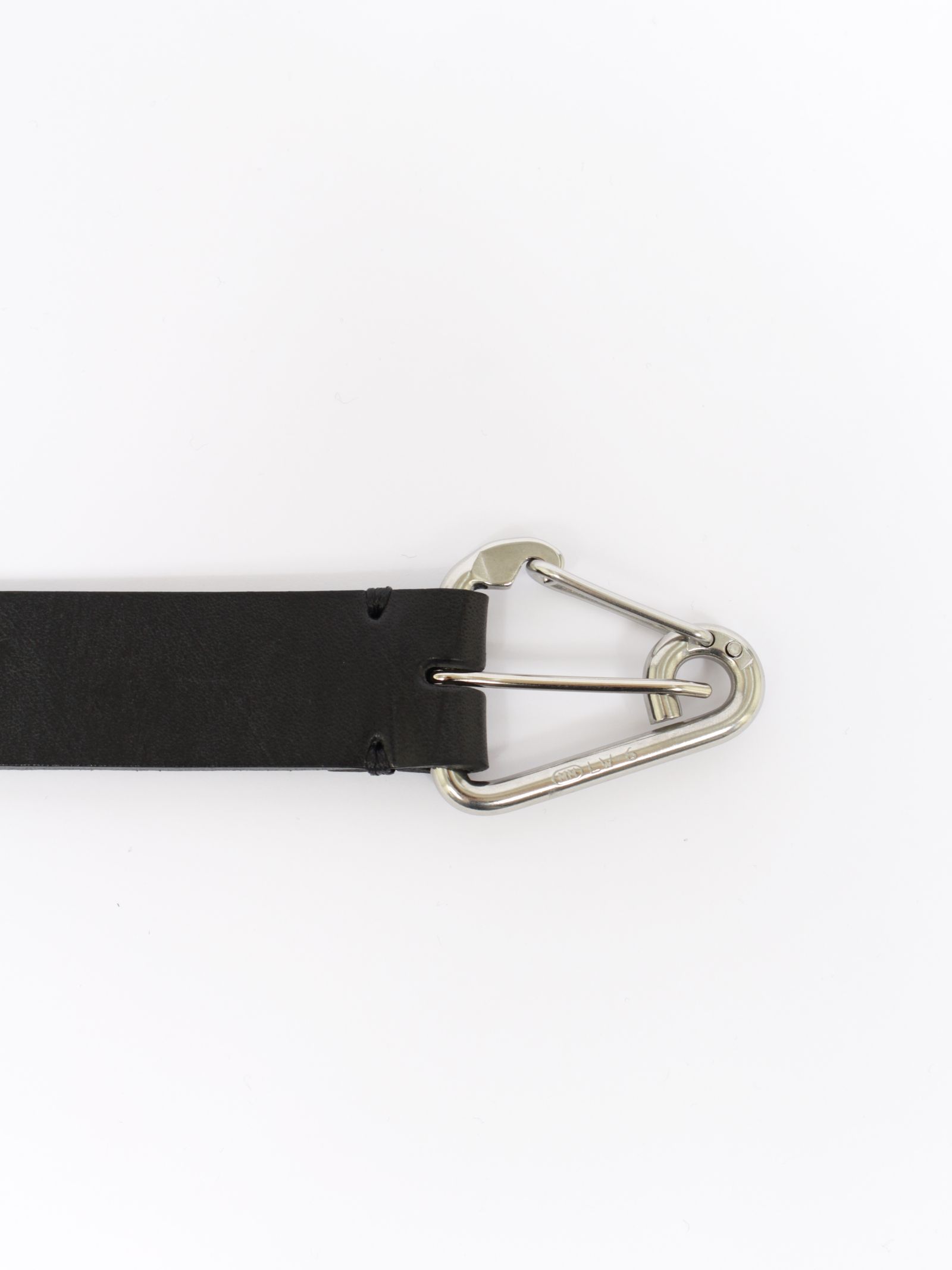 【26AW】カラビナ ベルト グイディ レザー / CARABINER BELT GUIDI LEATHER / ブラック