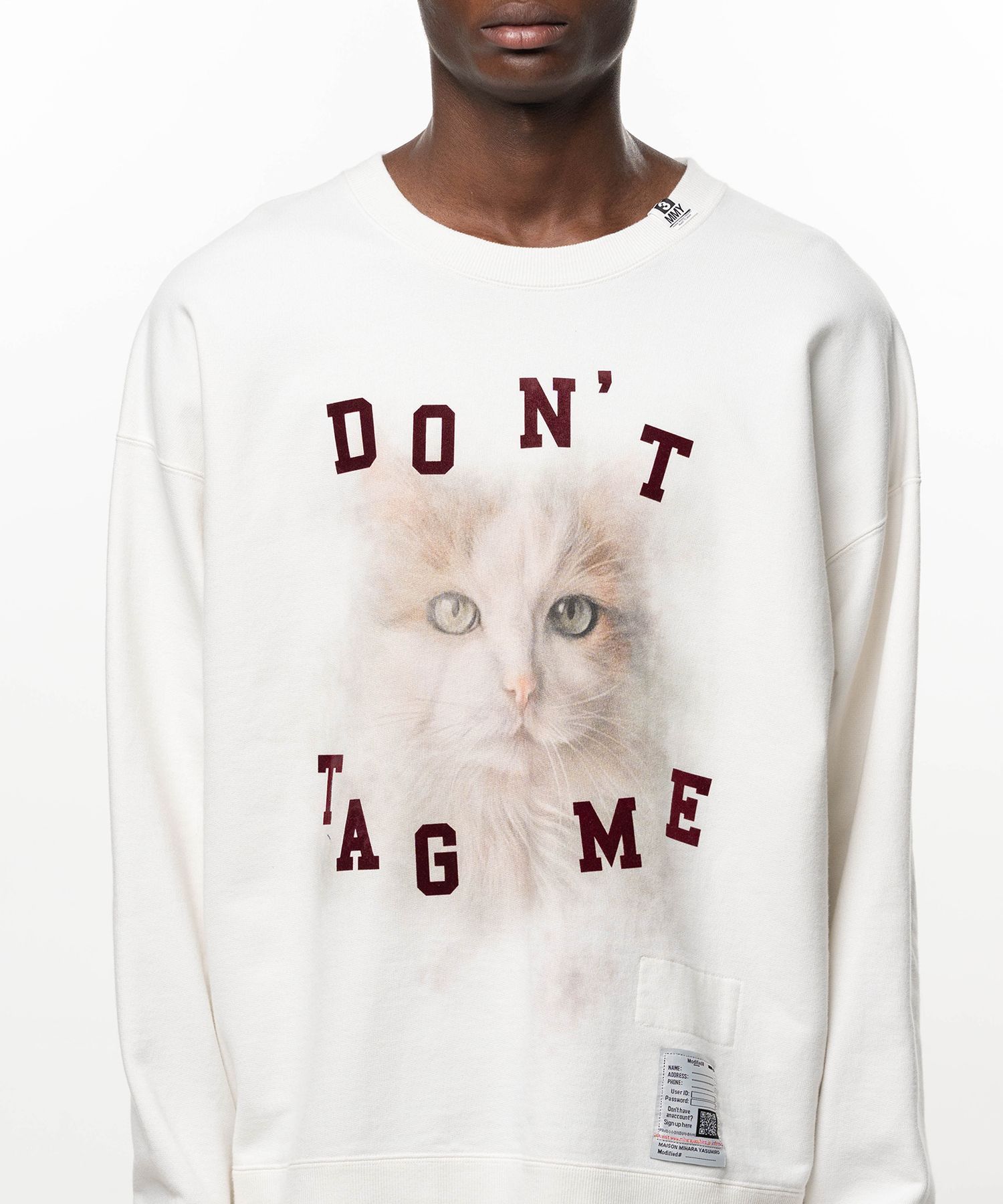 【26AW】キャット プリンテッド スウェット プルオーバー / CAT PRINTED SWEAT PO / ホワイト