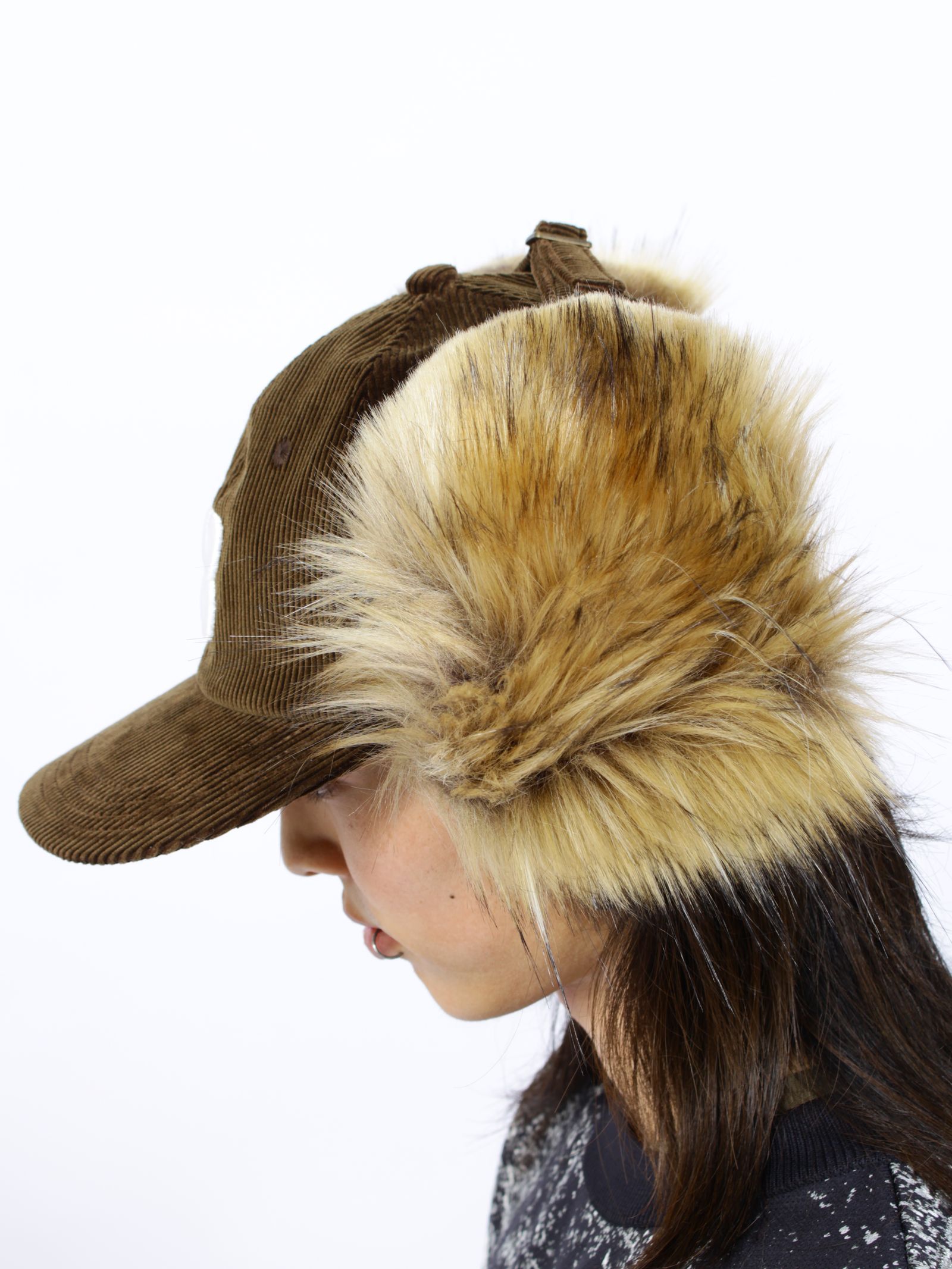 【26AW】コーデュロイ BB ロゴ フライト キャップ / CORDUROY BB LOGO FLIGHT CAP / ブラウン