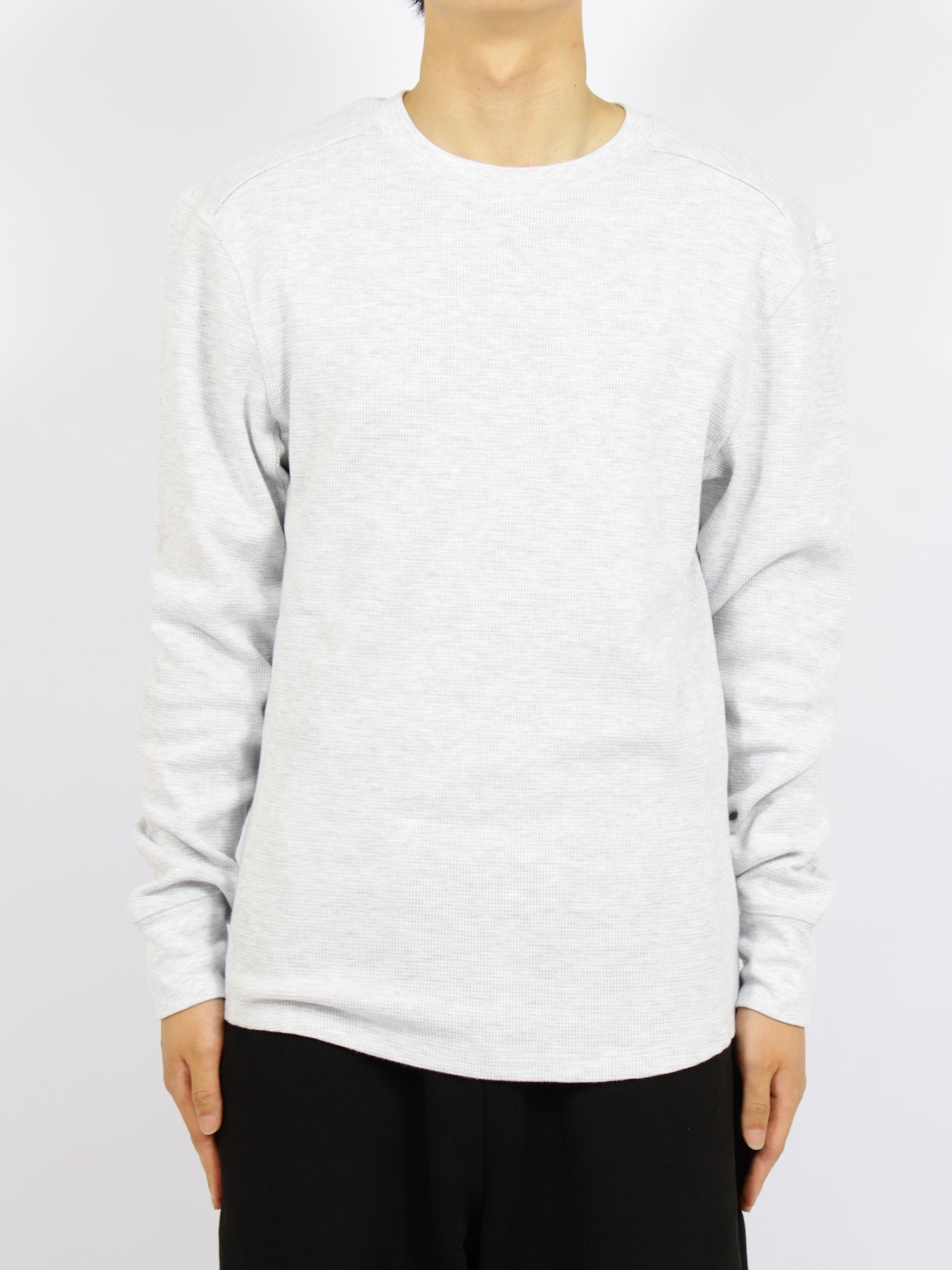 サーマル ロングスリーブ Tシャツ / THERMAL LONG SLEEVE / HEATHER GREY(グレー)