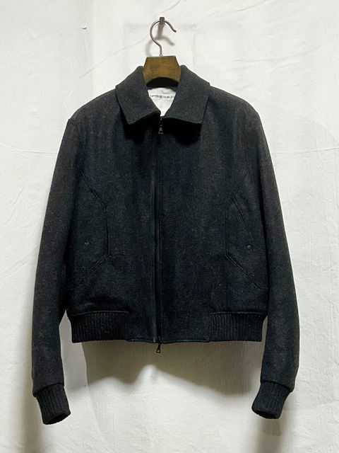 【25AW】メルトン ボンバー ジャケット / Melton Bomber Jacket / ブラック