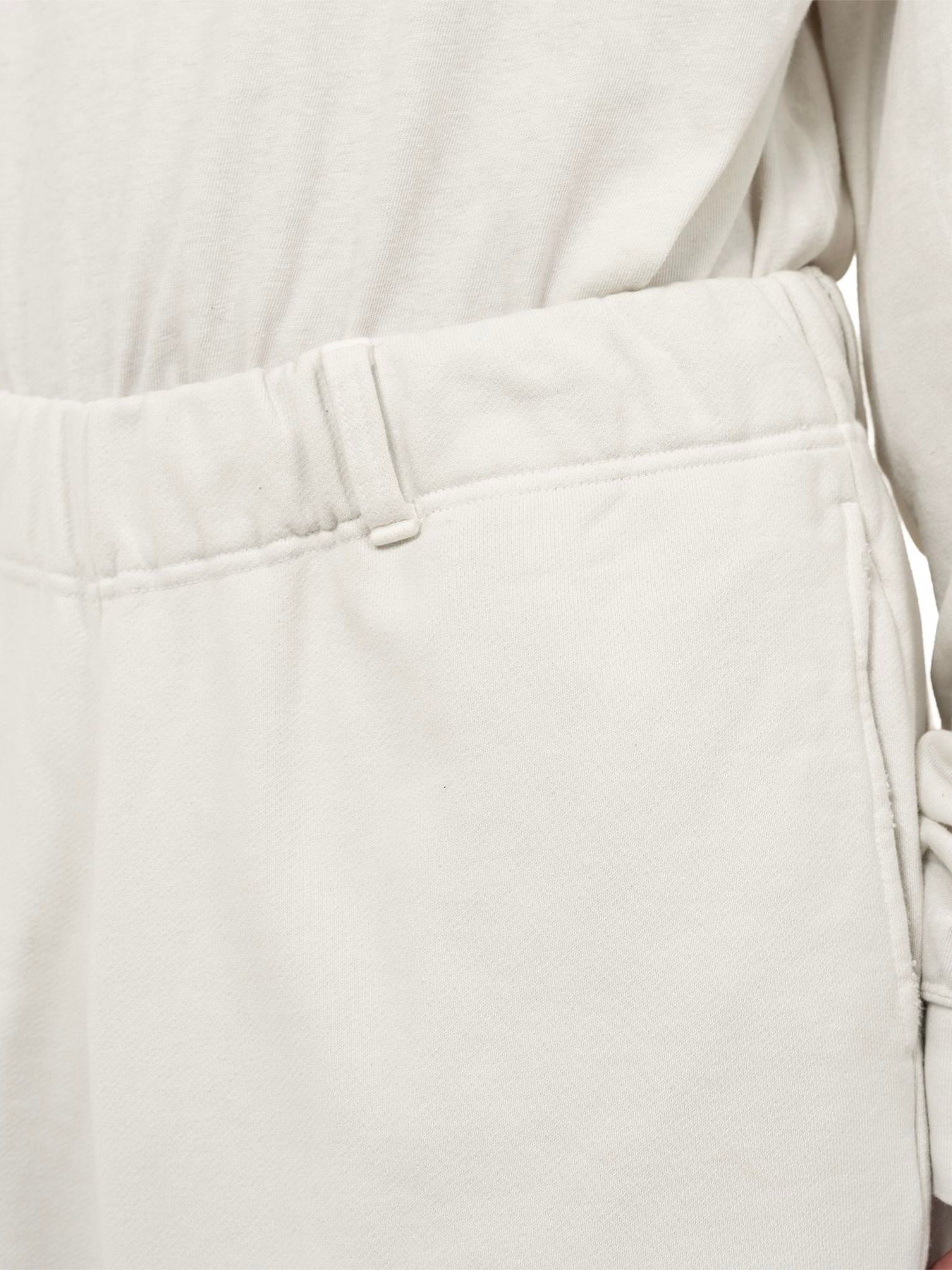 【25AW】スカル フレイム ディストレスド スウェット パンツ / "SKULL FLAME" DISTRESSED SWEAT PANTS / ホワイト