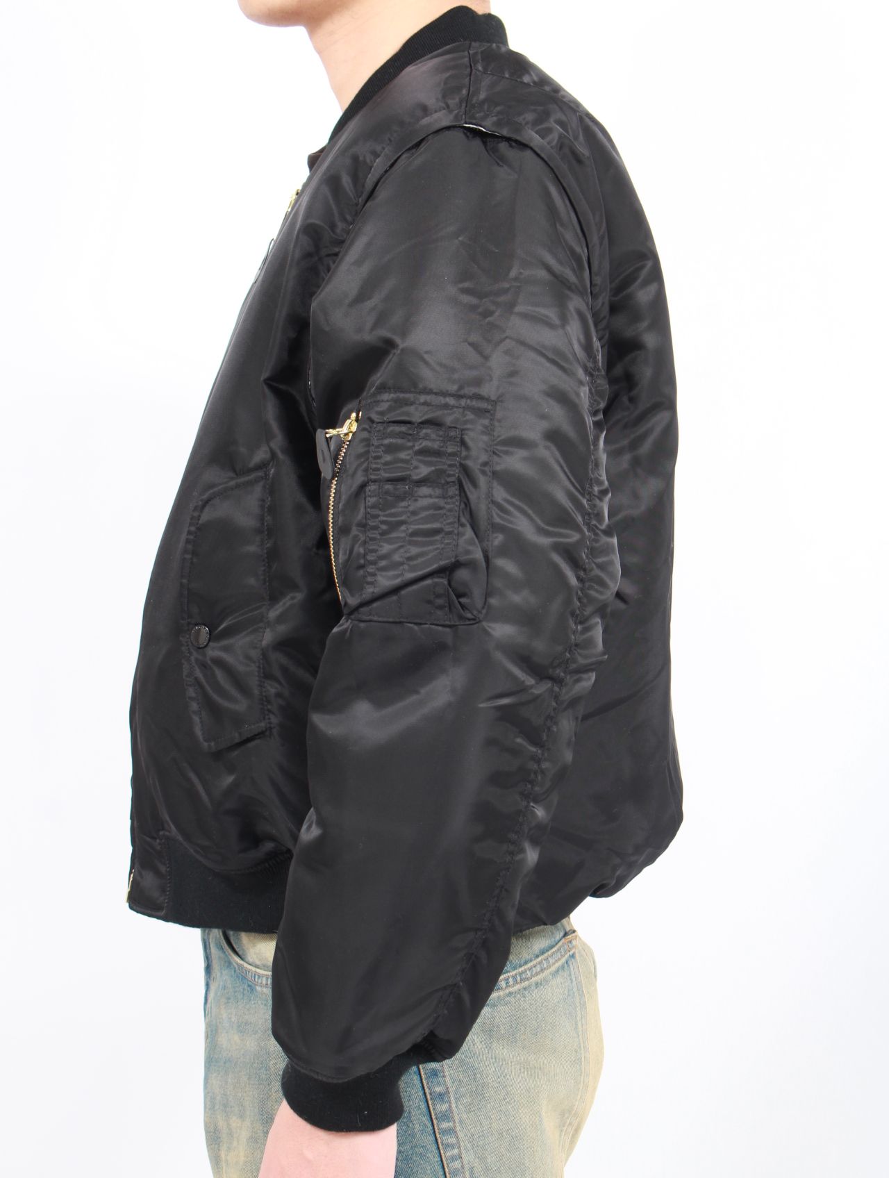 【25SS】Hiroki Tsukuda ブラフィック 転写 FOSTEXコラボ 4WAY リバーシブル ボンバー ジャケット / × FOSTEX 4WAY BOMBER JACKET / ブラック