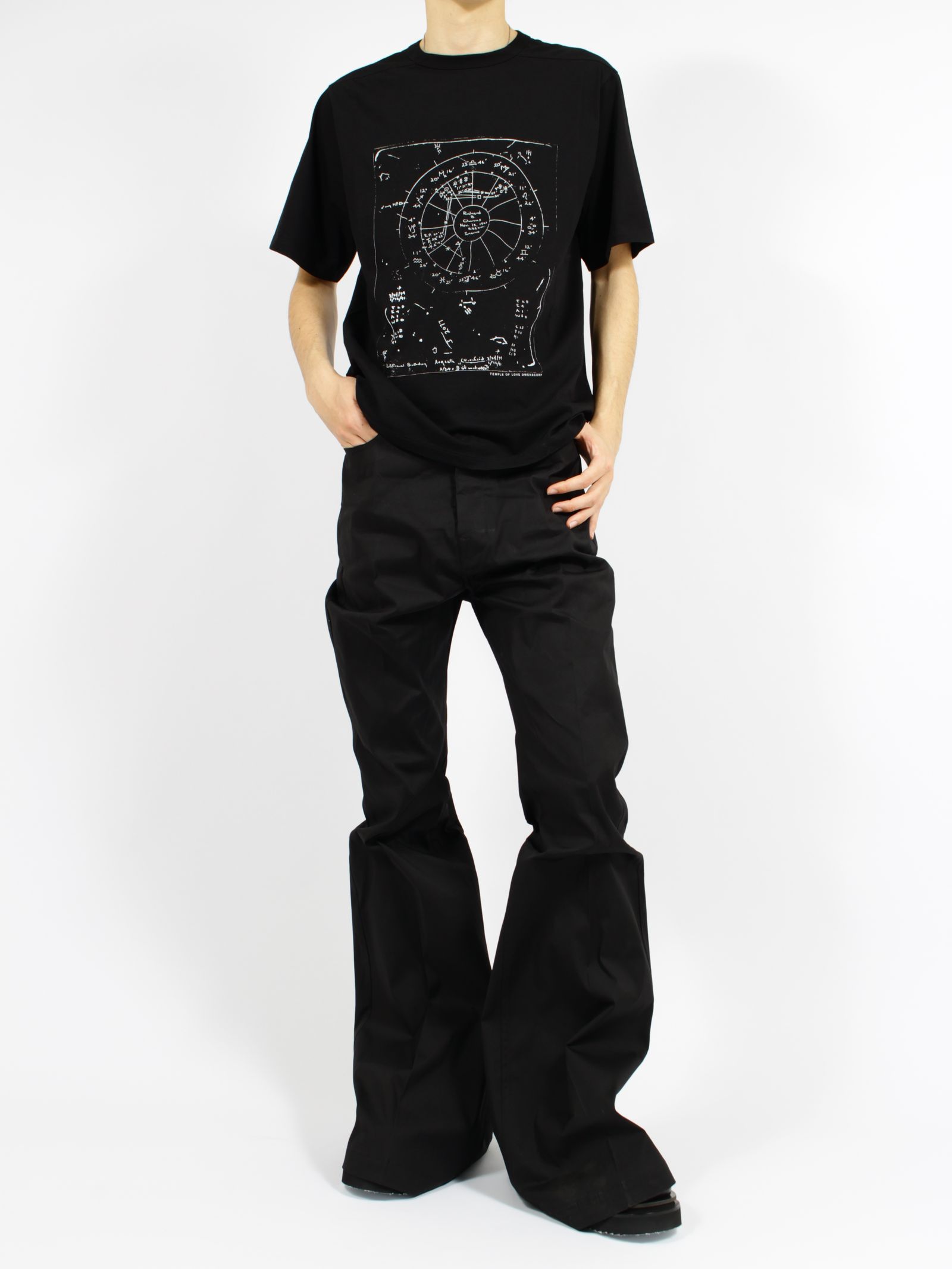 【26SS】ブラッド 半袖 プリント Tシャツ / BRAD T / ブラック×ミルク