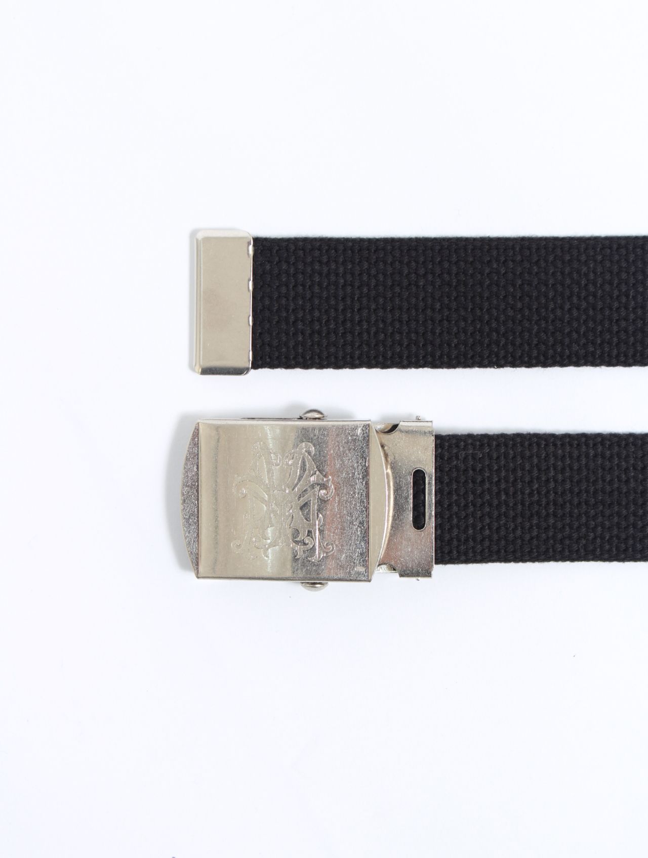 【25AW】"KMY"ミリタリー ベルト / "KMY"MILITARY BELT / ブラック