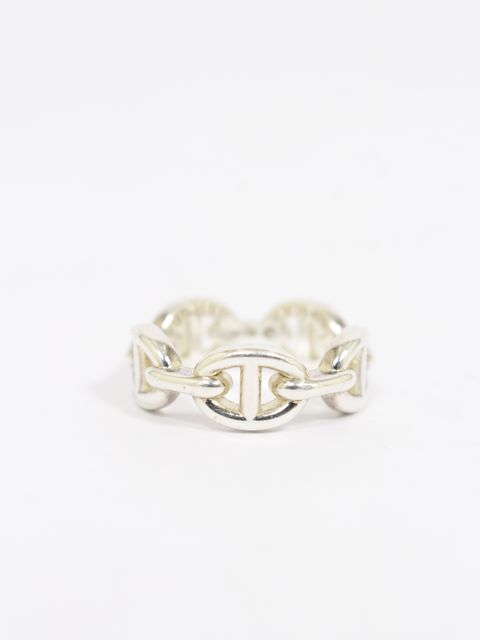 【HERMES VINTAGE】アンシェネリング / ENCHAINEE RING / シルバー