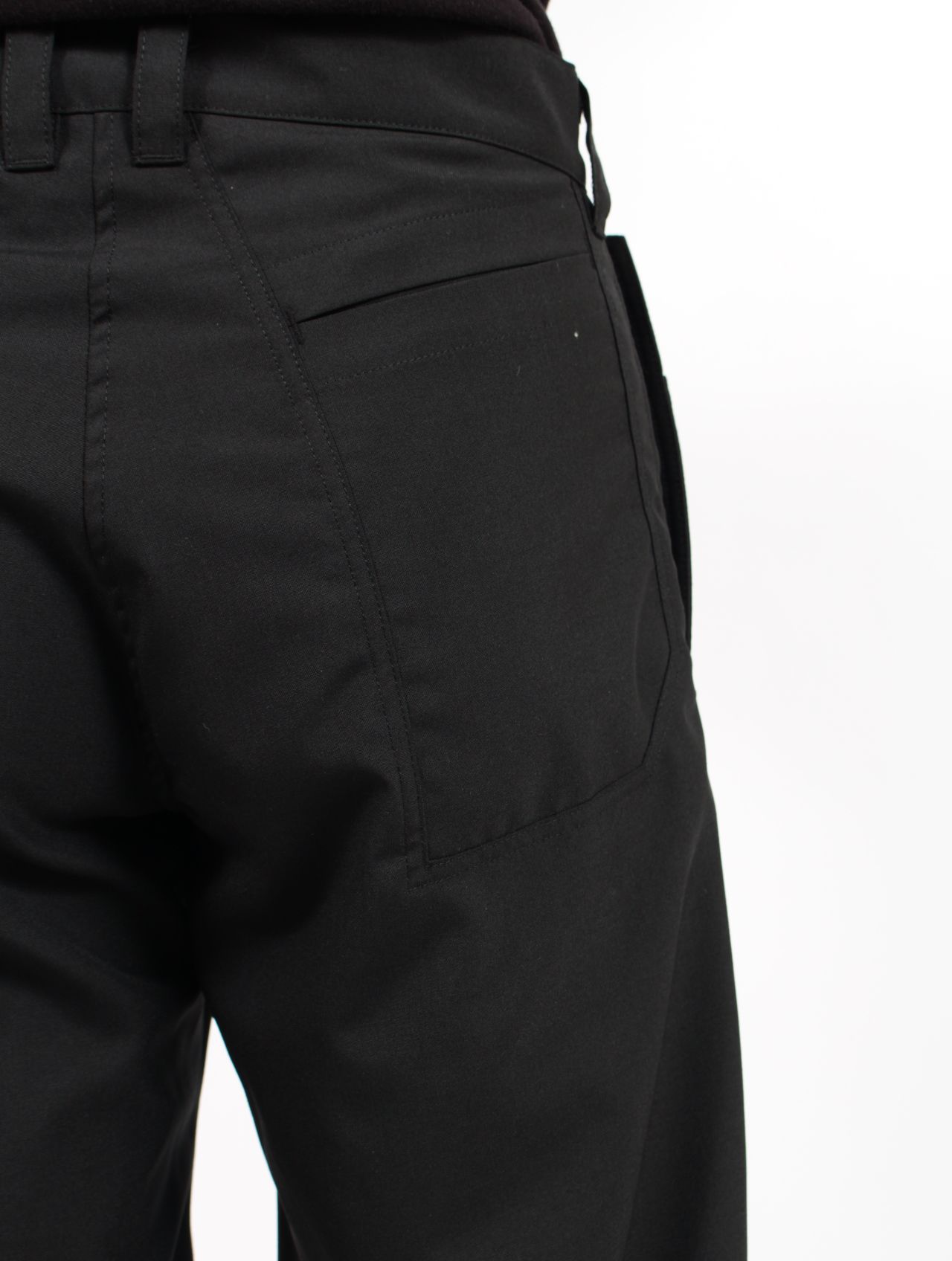 【26SS】ウール ストレート トラウザーズ スラックス / YTRS / ブラック