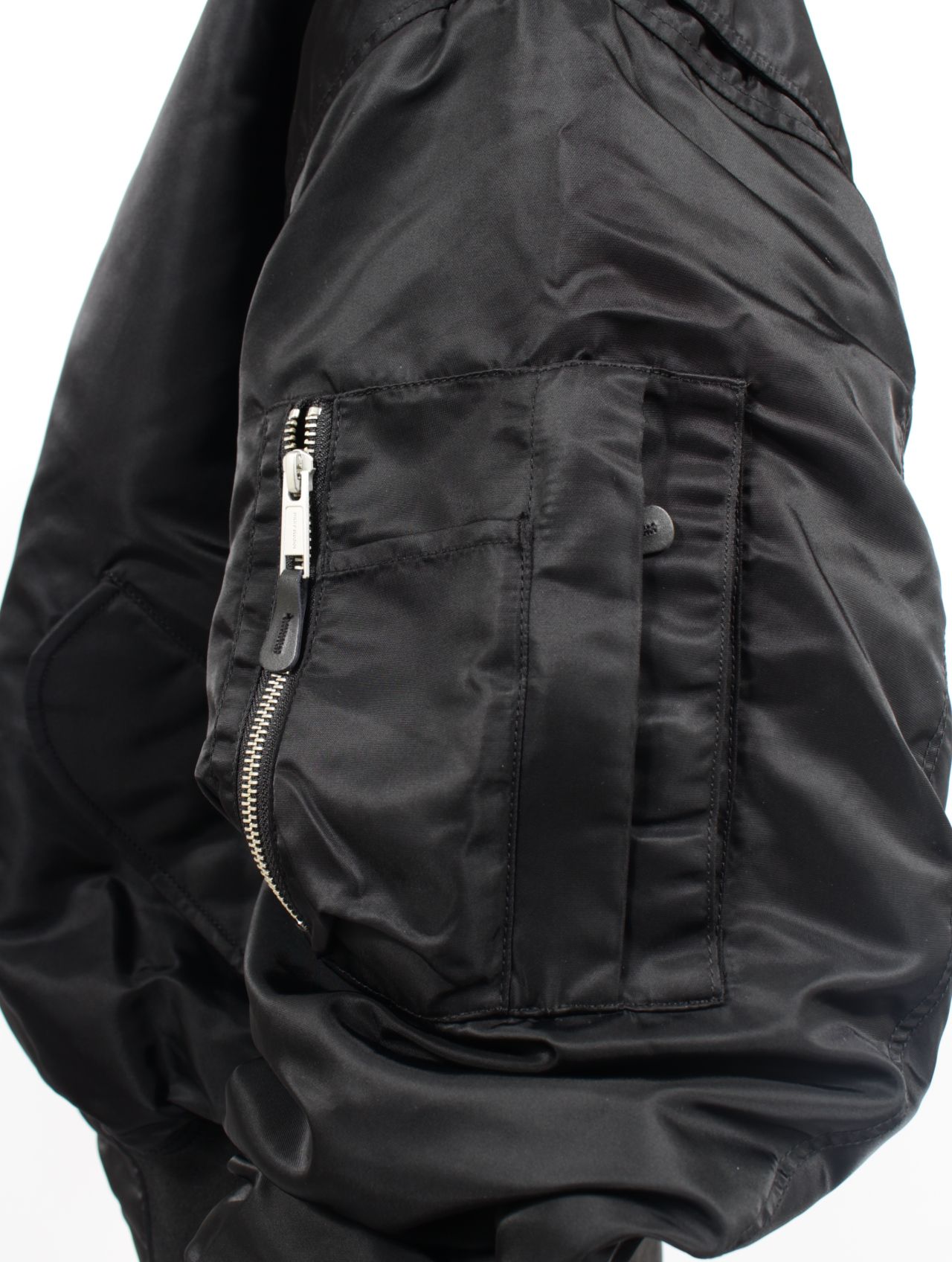 【25AW】ナイロン ボンバー ジャケット / BROAD BOMBER / OIL(ブラック)