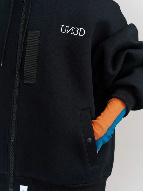 【26AW】 ミリタリー ジップ フーディー / MILITARY ZIP HOODIE / ブラック