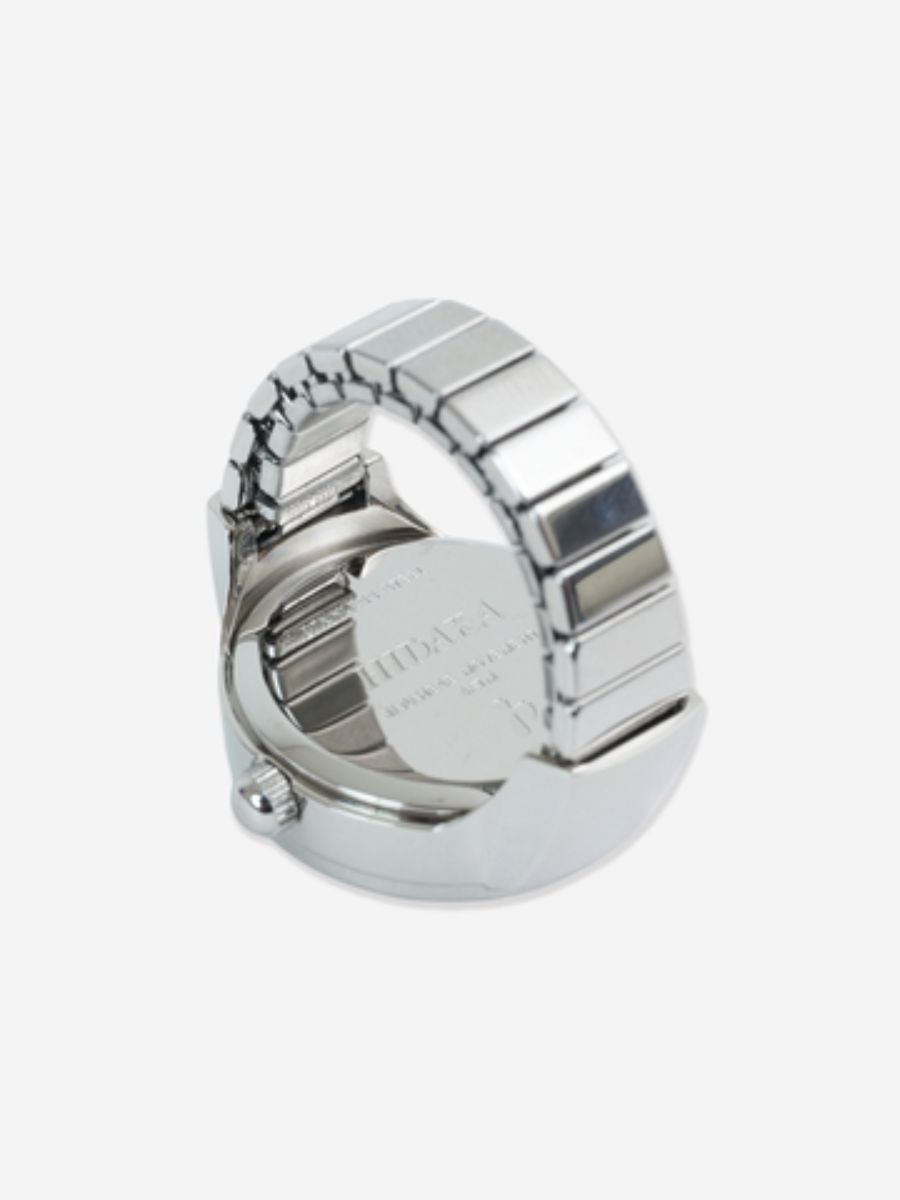 ブルズアイ・リング・ウォッチ 時計リング / BULLSEYE RING WATCH / ブラック×シルバー