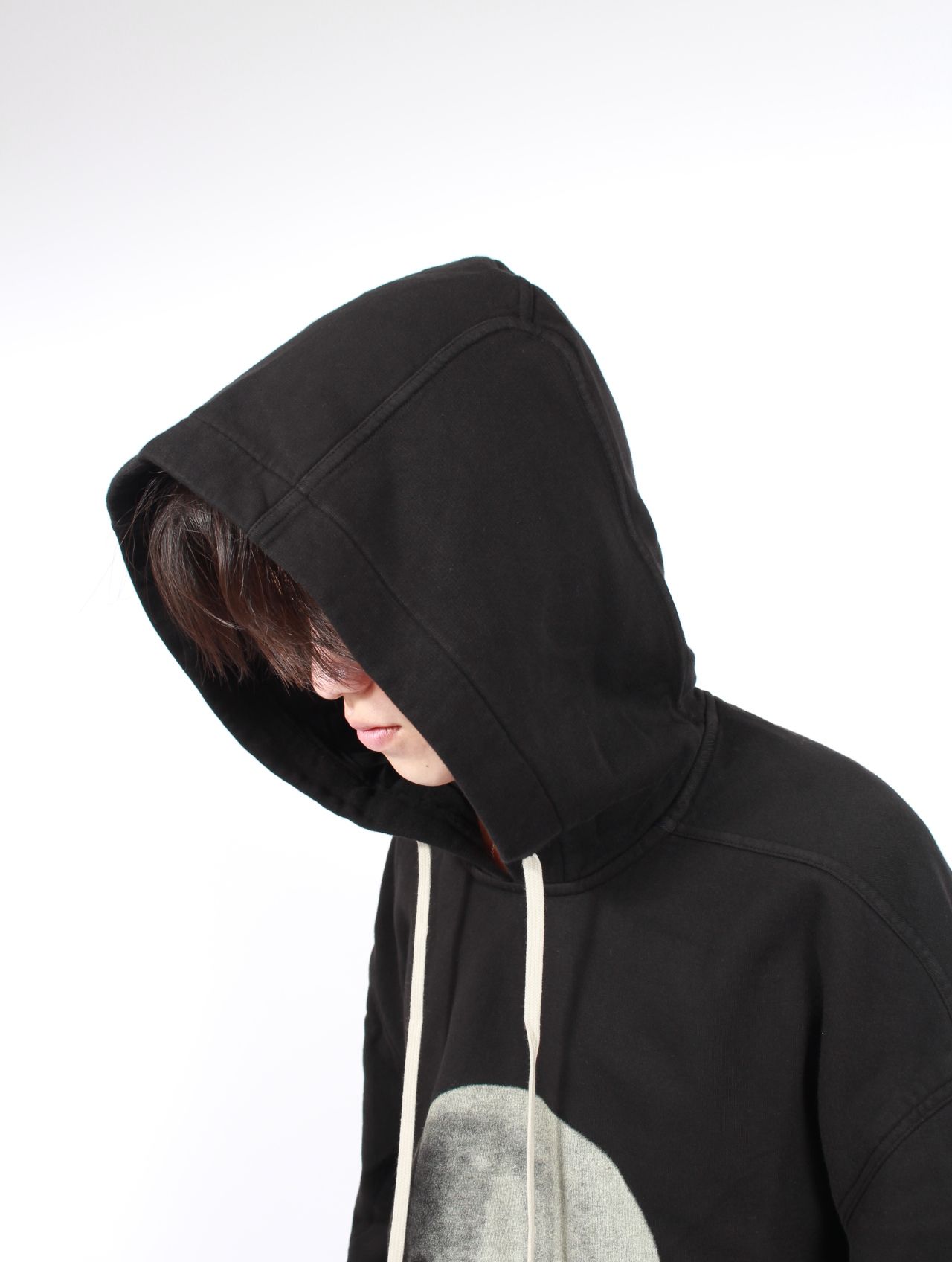 【25AW】ピーター フーディー グラフィック パーカー / PETER HOODIE / ブラック × パール