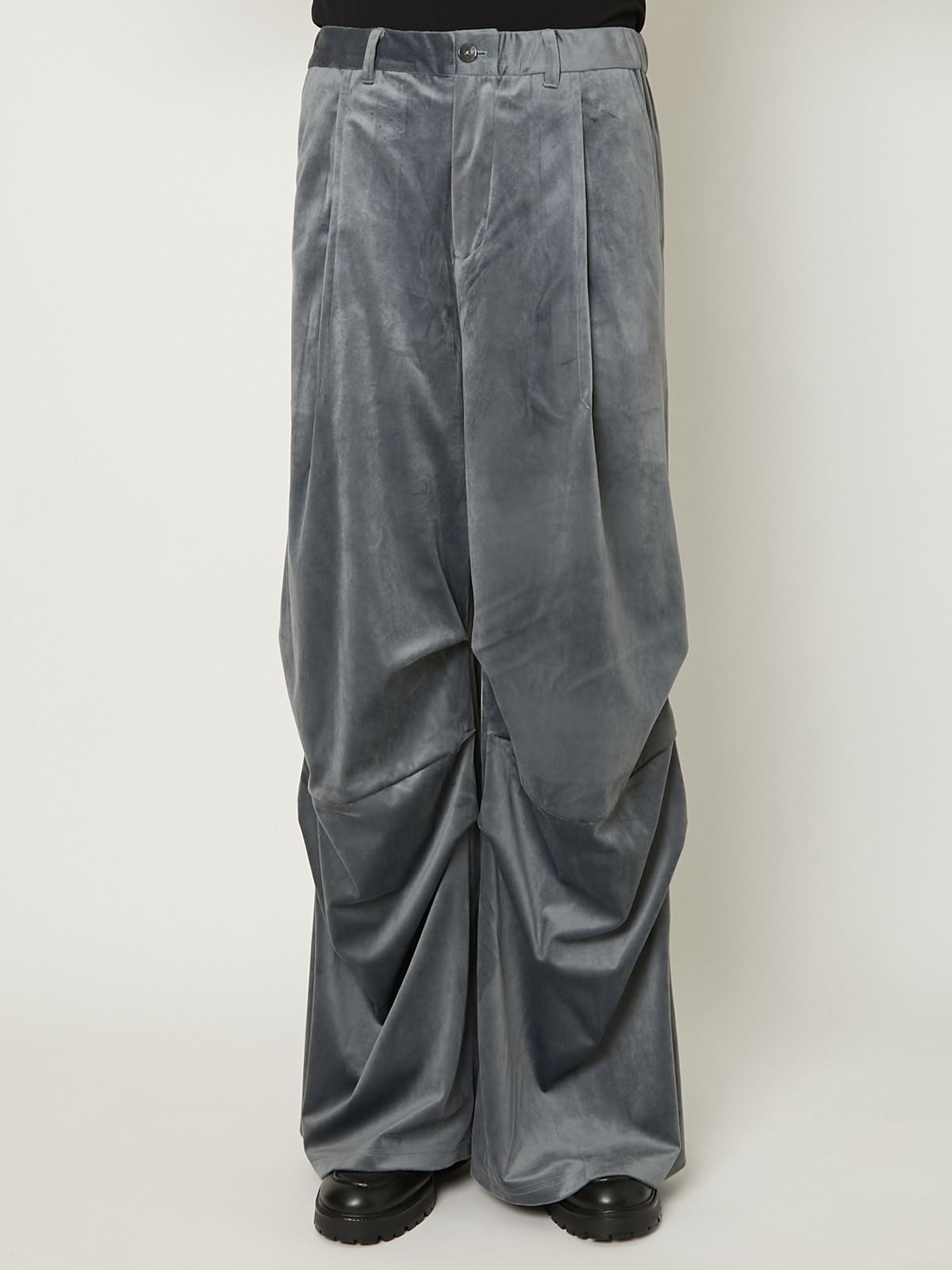 【美品】即完売 TAAKK Velvet Pants グリーン 総柄 スラックス TAAKK - 【25AW】ベロア生地 ニータック パンツ / VELVET PANTS