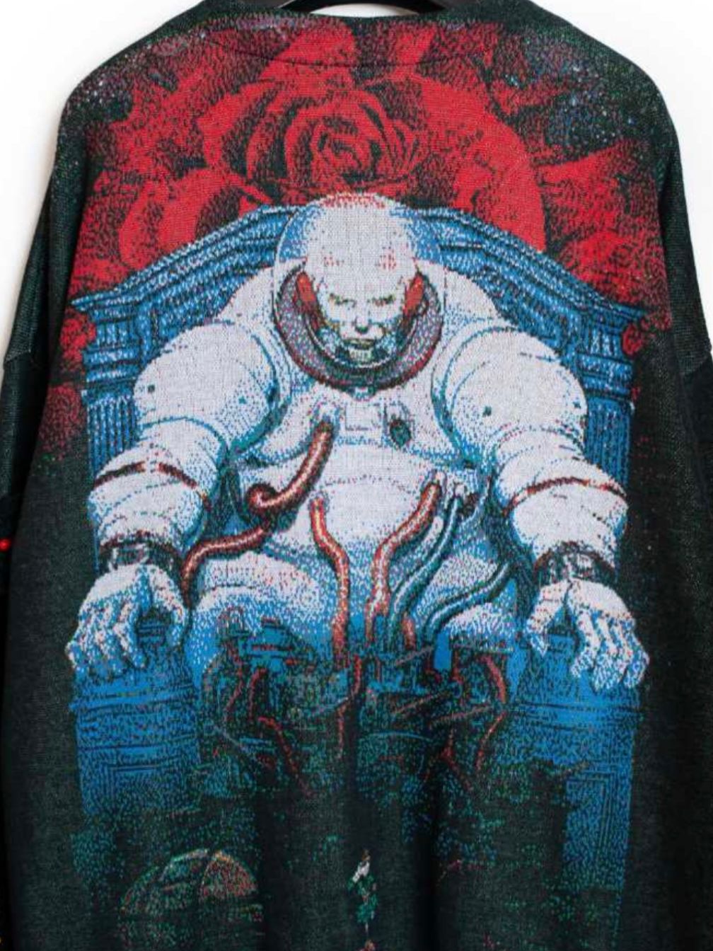【26SS】"メモリーズ" 大友克洋 ジャガード カーディガン / MEMORIES M.V Jacquard Cardigan / ブラック